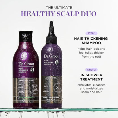 Dr. Groot Thickening Shampoo & Scalp Treatment Set for Hair Loss